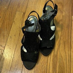 M.P.S Black Bead Heels 3inch Heels size 10